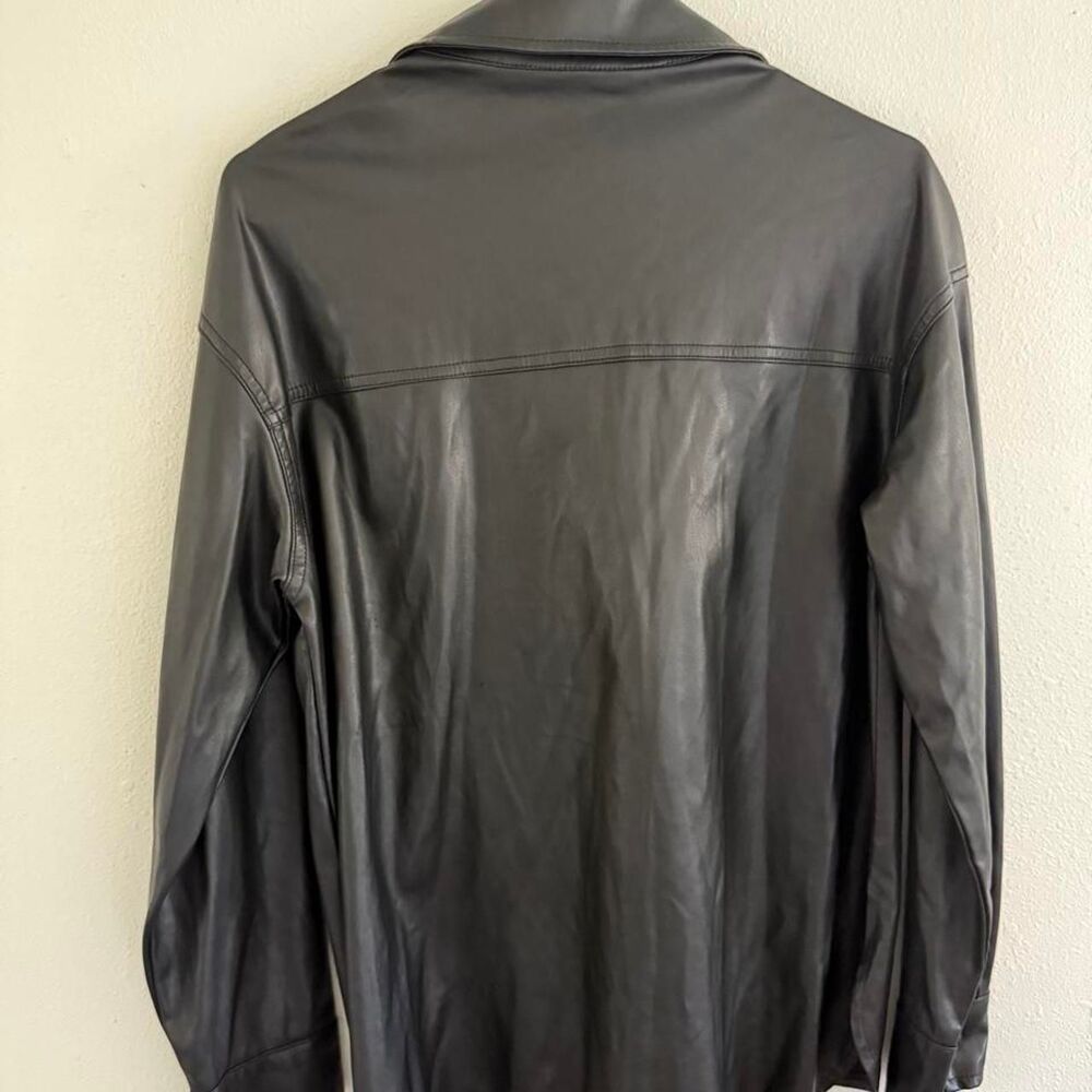 Leather Button Up - Picture 2 of 3